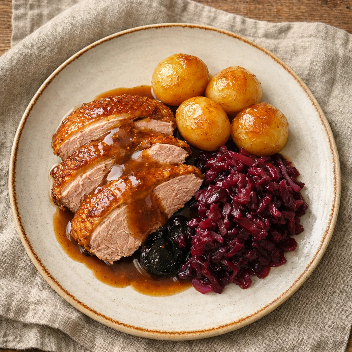 And med æbler og svesker