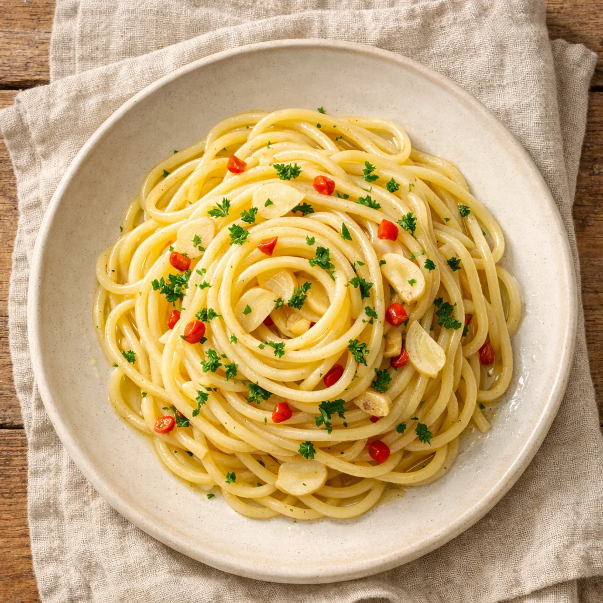 Spaghetti aglio e olio