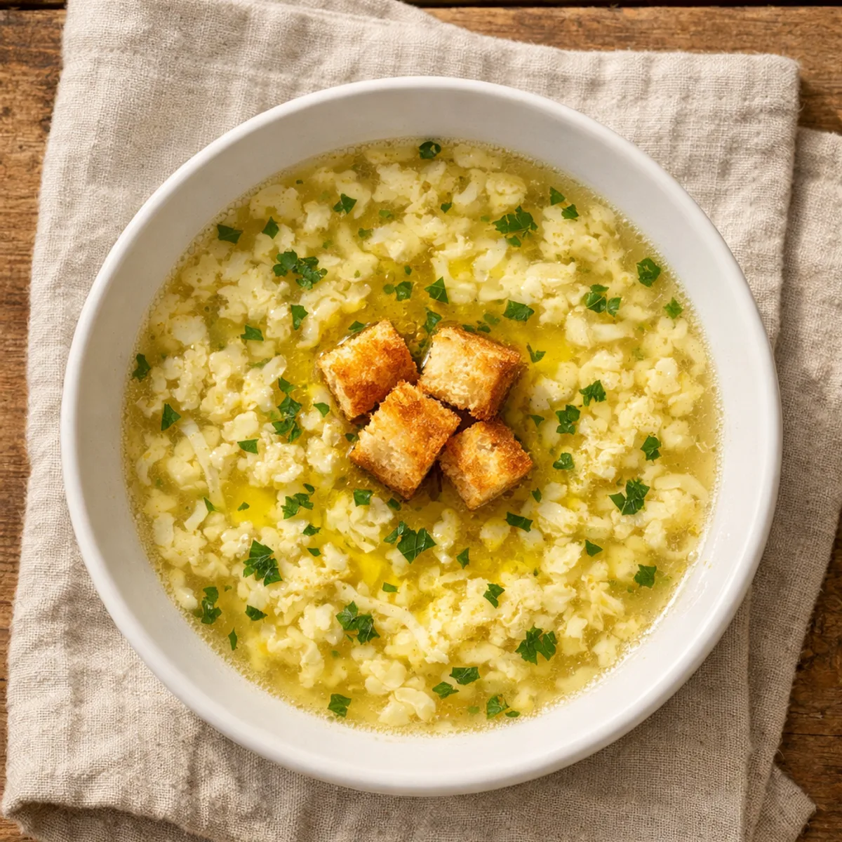 Stracciatella Soup